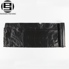 Epi bolsos de basura de plástico negro biodegradable barato con cordón